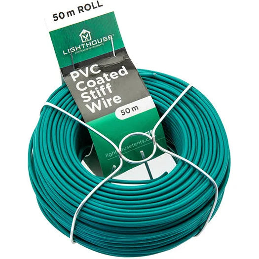 LIGHTHOUSE PVC COATED STIFF WIRE - 50M