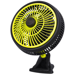 GARDEN High Pro Oscillating 20w Pole Mounted Clip Fan Large 10" 25cm Monkey Fan
